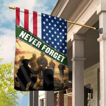 US Soldiers Lest We Never Forget Flag American Flag Veterans Day Ideas Patriot Merch Home Decor