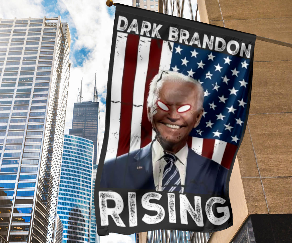 Biden Dark Brandon Rising Flag Funny Joe Biden 2024 Campaign Merchandise