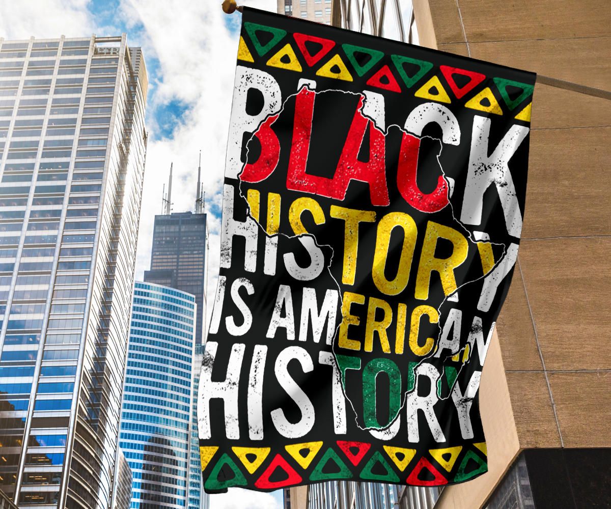 Black History Flag Black History Is American History African American Month 2024 House Decor