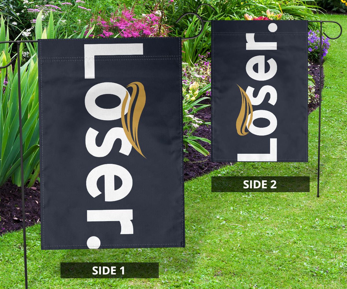 Trump Loser Flag Trump Lost Get Over It Flag Anti Trump Outdoor Decorations