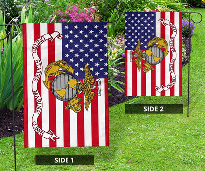 USMC Flag US Marine Corps American Flag Patriotic Marine Decor Indoor Outdoor