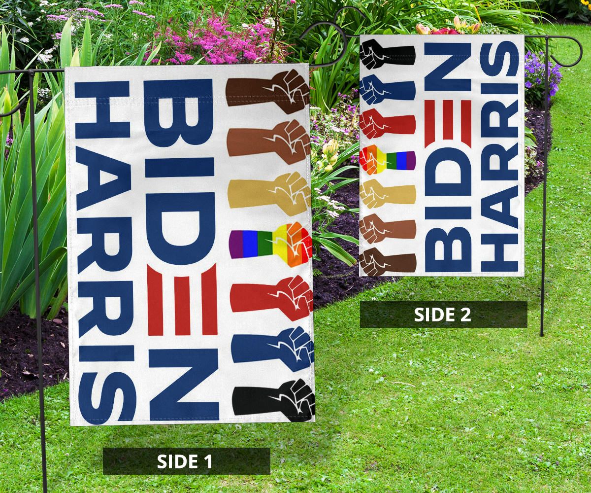 Biden Harris Flag LGBT Voting Biden Campaign 2024 Support BLM Justice Sign Harris Liberal