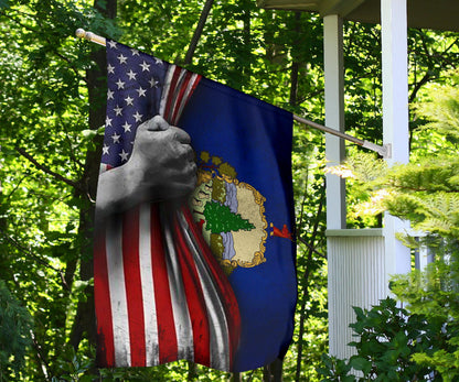 Vermont American Flag Outdoor Decor