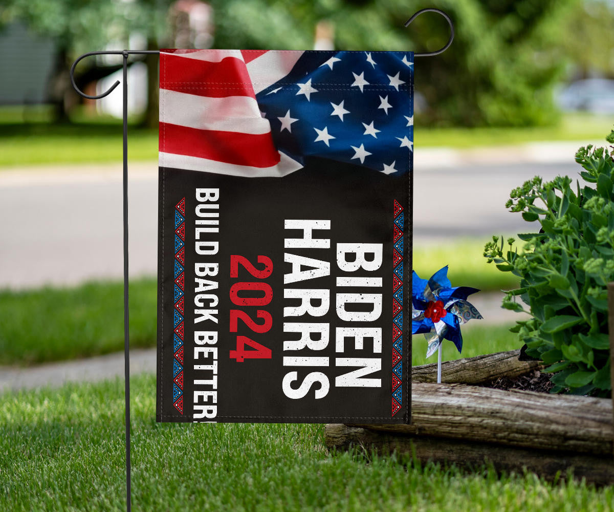 Biden Harris 2024 Flag Build Back Better Joe Biden 2024 Campaign Voting Banner