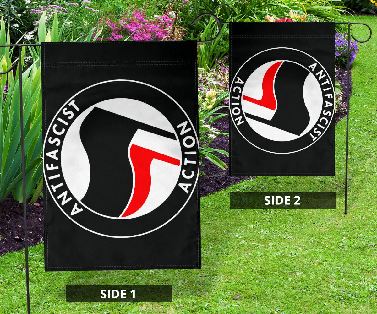 Anti Fascist Action Flag Banner Antifa Protest Anti Racism Flag For Yard Outside Decoration