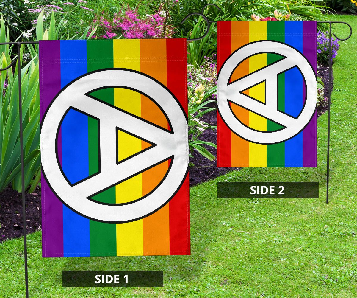 Anarchy Rainbow LGBT Pride Flag Antifa Anti Homophobe Support  LGBTQ Flag Decor