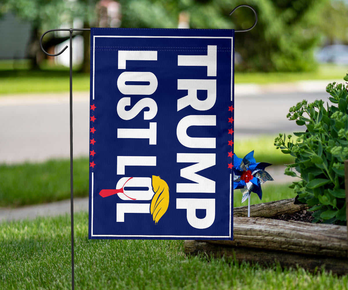 Trump Lost LOL Flag Funny Anti Trump Merchandise Support Biden For President 2024