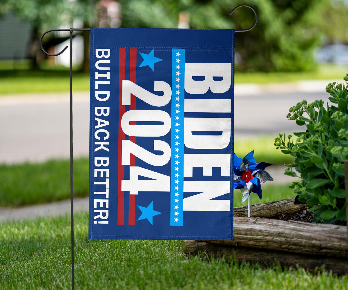 Biden 2024 Build Back Better Flag Re-Vote Joe Biden 2024 Campaign Merchandise