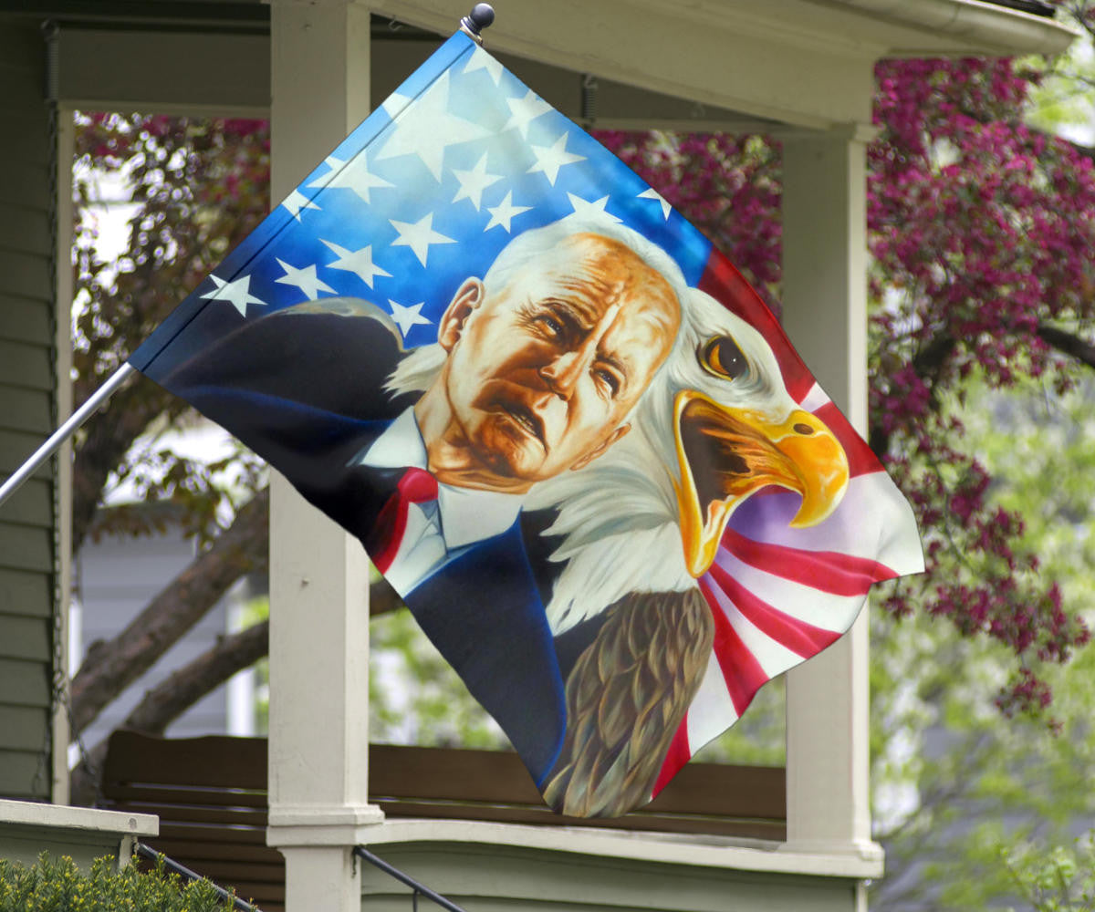 Biden 2024 American Eagle Flag Patriotic Joe Biden Campaign Presidential Election Flag