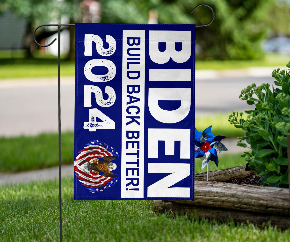 Biden Build Back Better 2024 Flag Joe Biden 2024 Flag President Campaign Merchandise