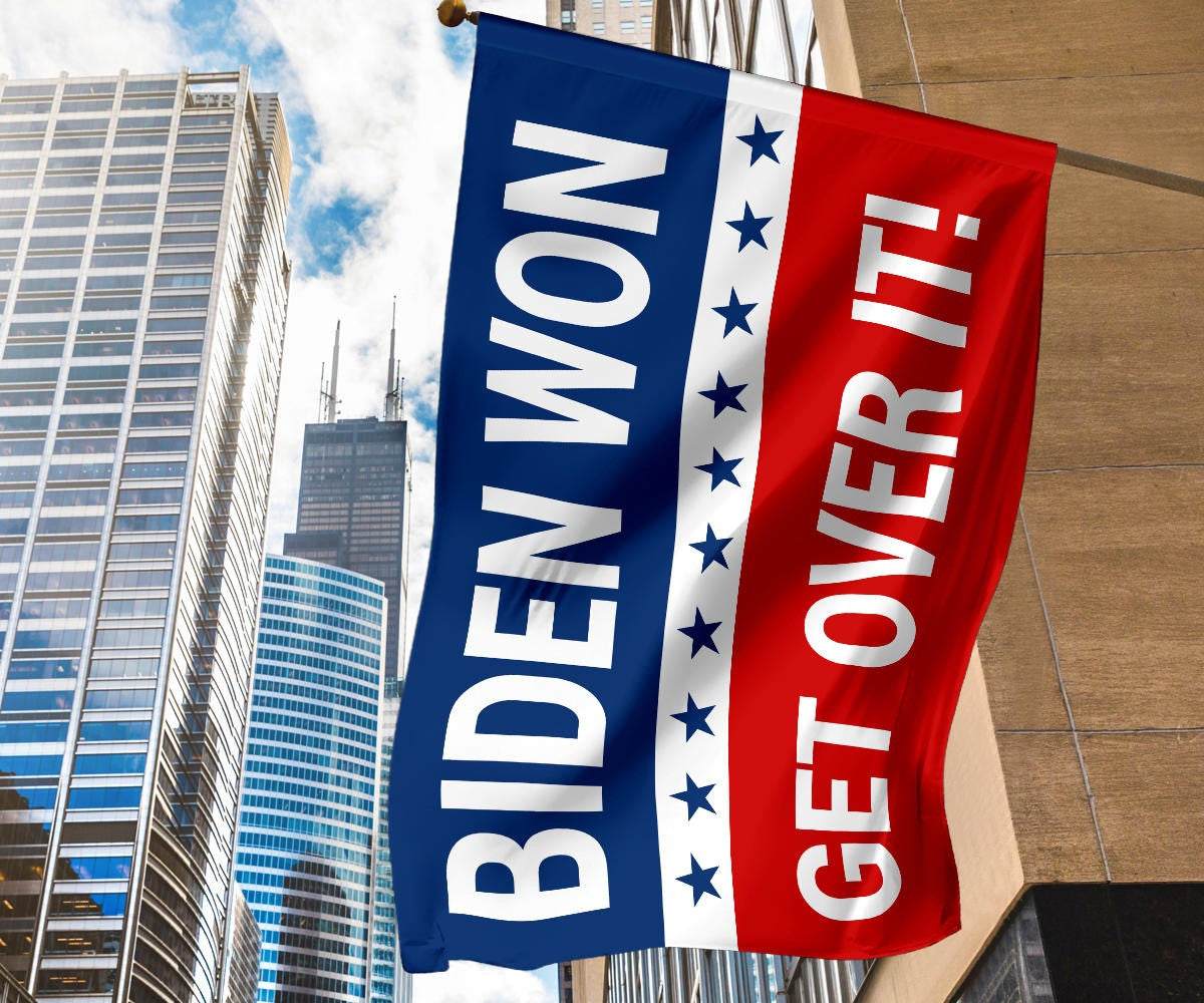 Biden Won Get Over It Flag Vote Joe Biden For President 2024 Merchandise