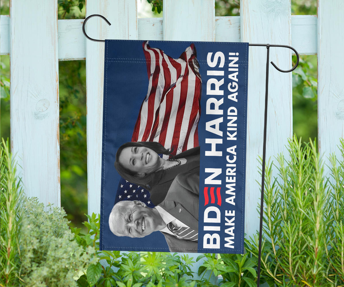 Biden Harris 2024 Flag Make America Kind Again Support Biden Harris Merch