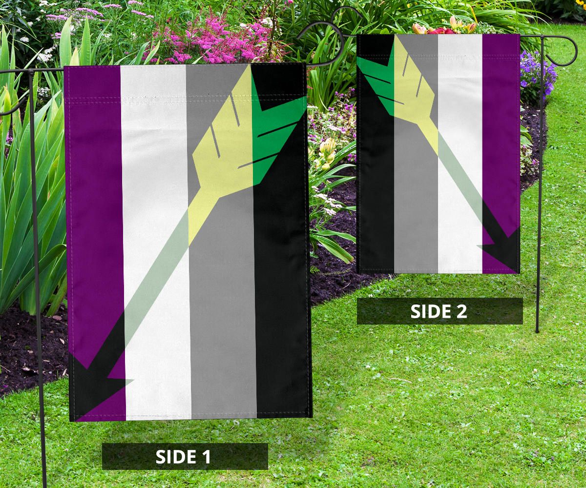 Aroace Flag Arrow Aromantic Asexual Pride Flag Outdoor Decoration LGBT Merch