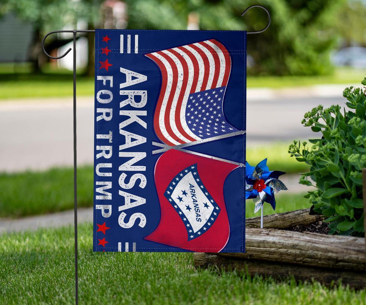 American Arkansas Flags Support for President