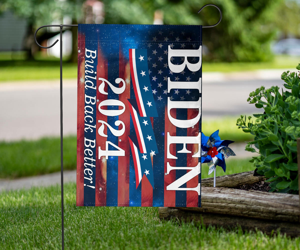 Biden 2024 Build Back Better Flag Vote Joe Biden 2024 Campaign Merch For Sale