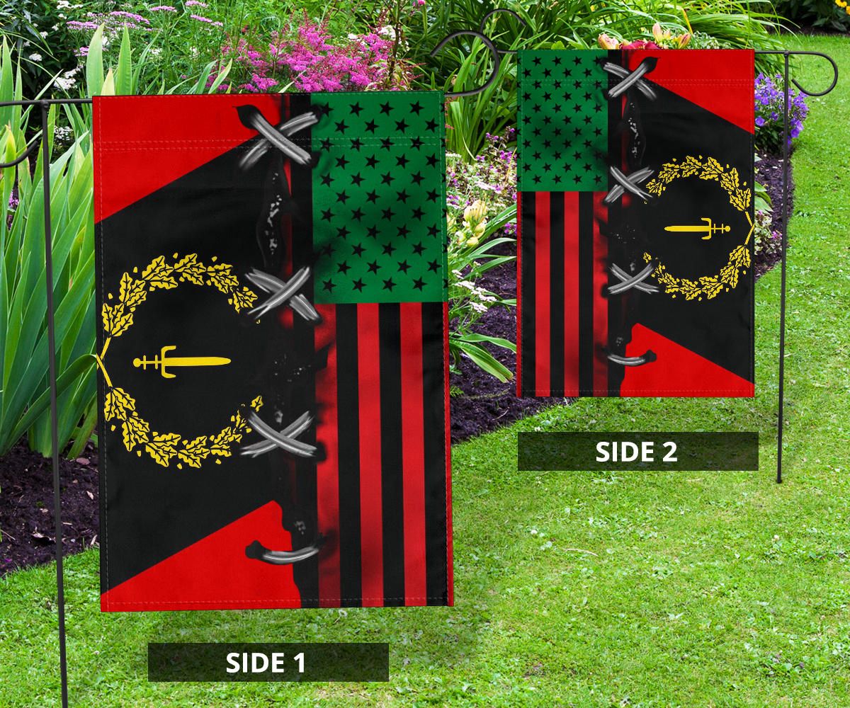 Black American Heritage Flag And African American Flag Honor Black People Liberation