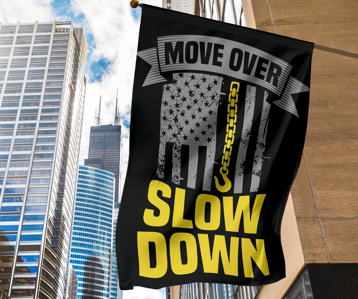 Thin Yellow Line Flag Move Over Slow Down Tow Truck Drivers Flag Gift For Home Decor