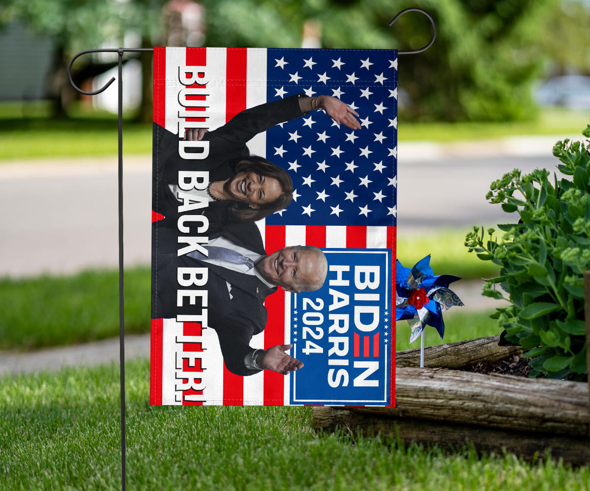 Biden Harris 2024 Flag Build Back Better USA Flag Re-Elect Biden For President Election