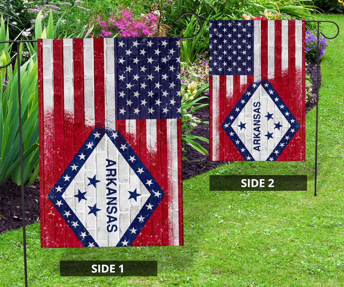 Arkansas State Flag American Flag U.S Patriotic Arkansas Resident House Decorating