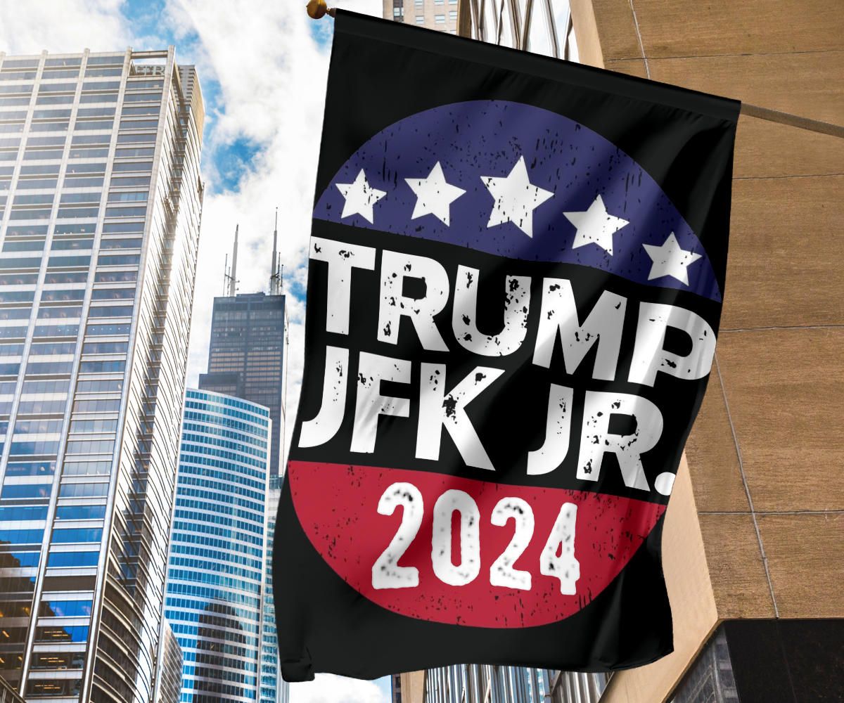 Trump 2024 Jfk Jr Flag American Flag Stars Decorative House Flags Patriot Gifts