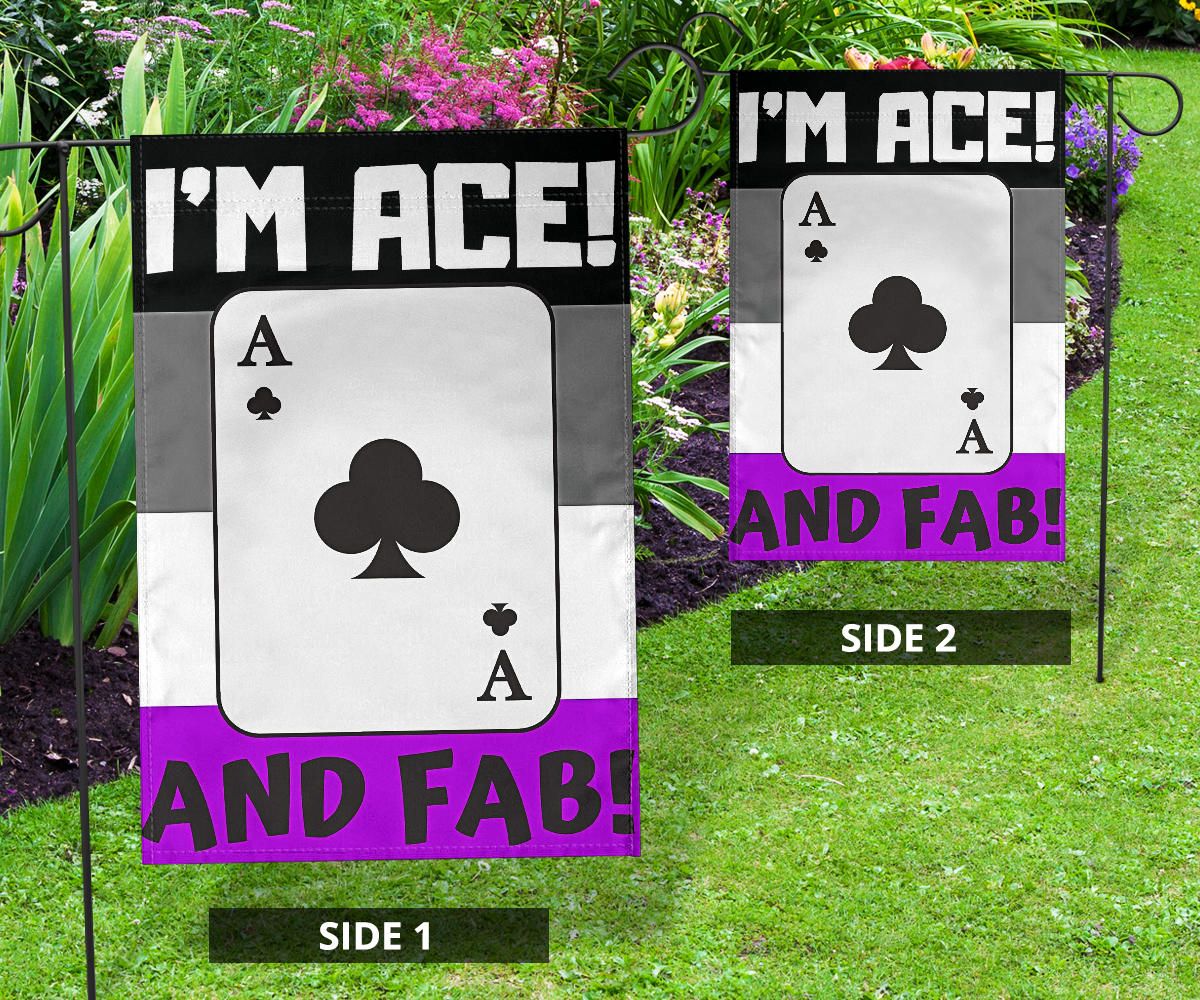 Asexual Flag I'm Ace And Fab International Asexuality Day Ace Flag LGBT Pride Parade