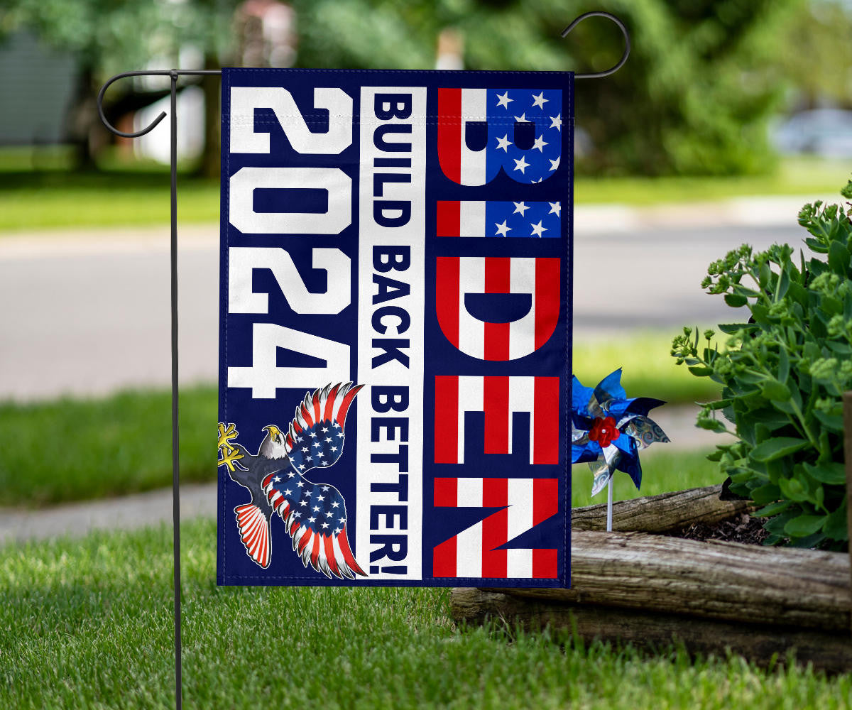 Biden Build Back Better 2024 Flag Re-Elect Joe Biden Presidential Election Campaign Flag