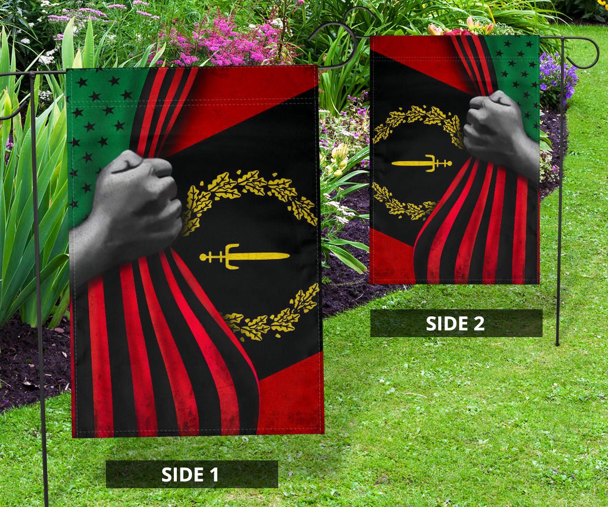 Black American Heritage Flag And Afro American Flag Black People African American History