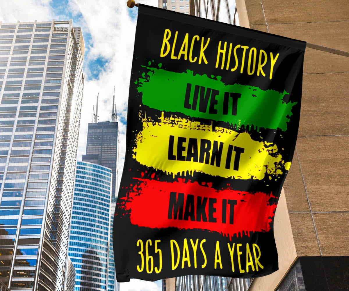 Black History Flag Black History Month Flag Red Black Green African American Month Decor