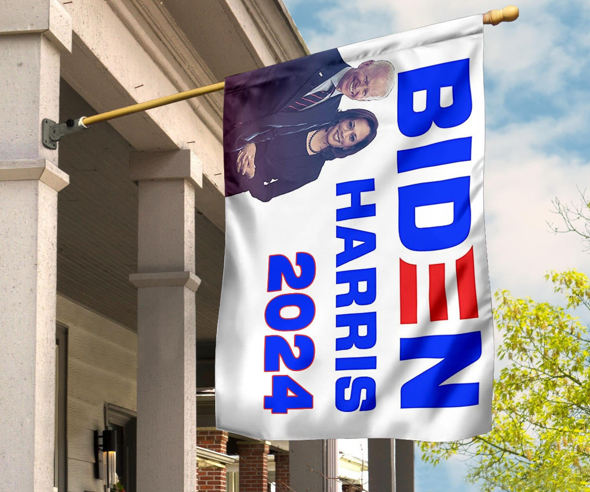 Biden Harris 2024 Flag Kamala Harris Vice President Joe Biden President 2024 Political Merch