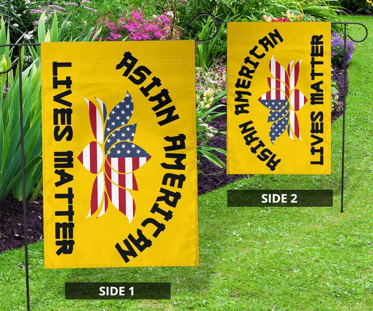 Asian American Lives Matter Flag Stop AAPI Hate Hate Is A Virus Asian Lives Matter Decor