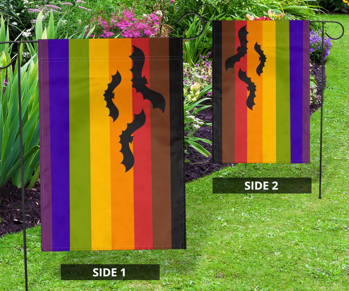 Halloween Pride Flag Bat Philadelphia Pride Flag Halloween Theme Decorations