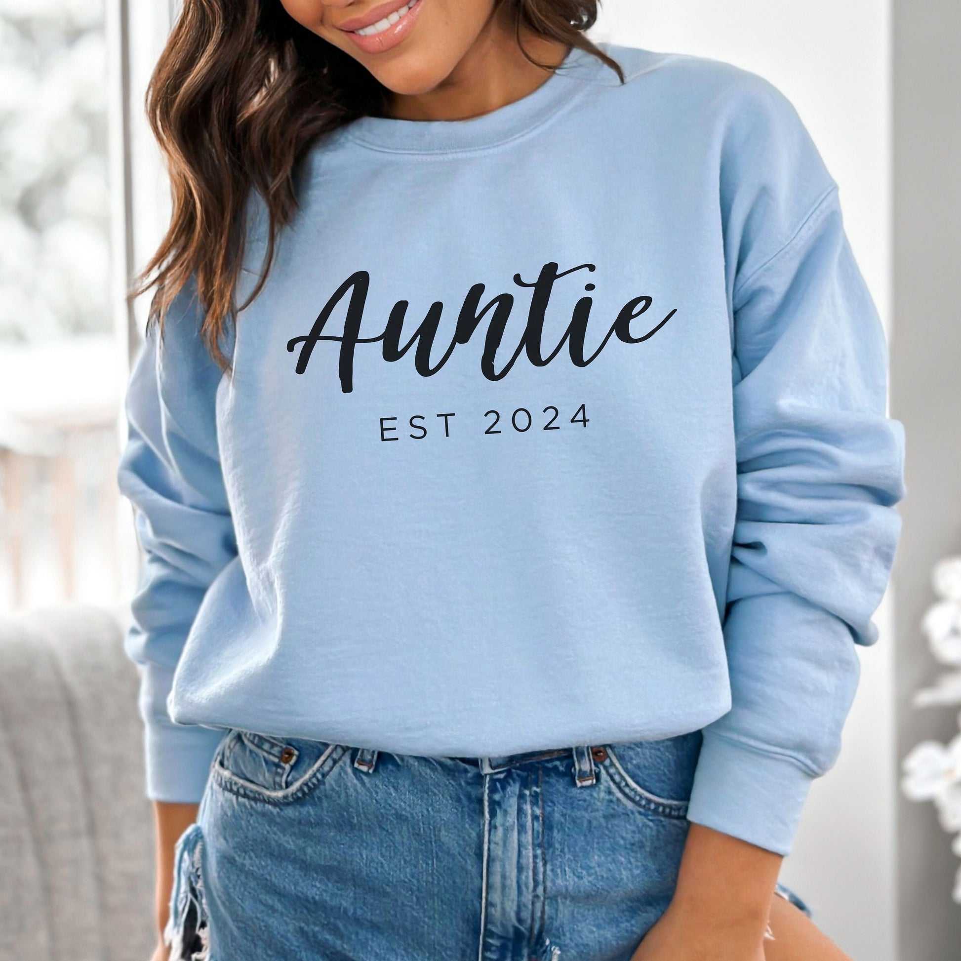 Auntie Est 2024 Sweatshirt, Auntie Crewneck, Gift for Aunt