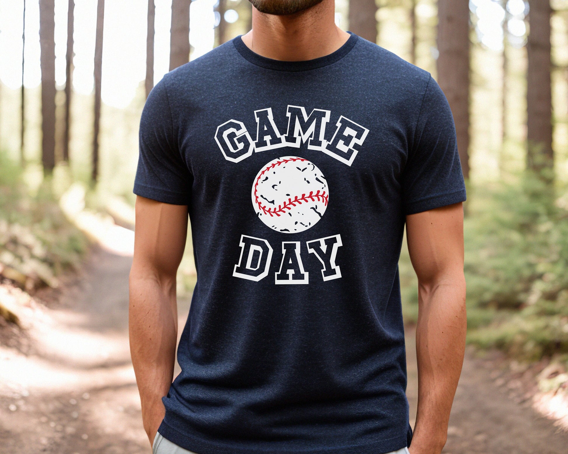 Baseball Game Day Shirt, Mens Baseball Tshirt, Father's Day Baseball Shirt