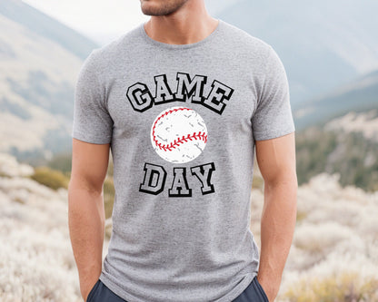 Baseball Game Day Shirt, Mens Baseball Tshirt, Father's Day Baseball Shirt