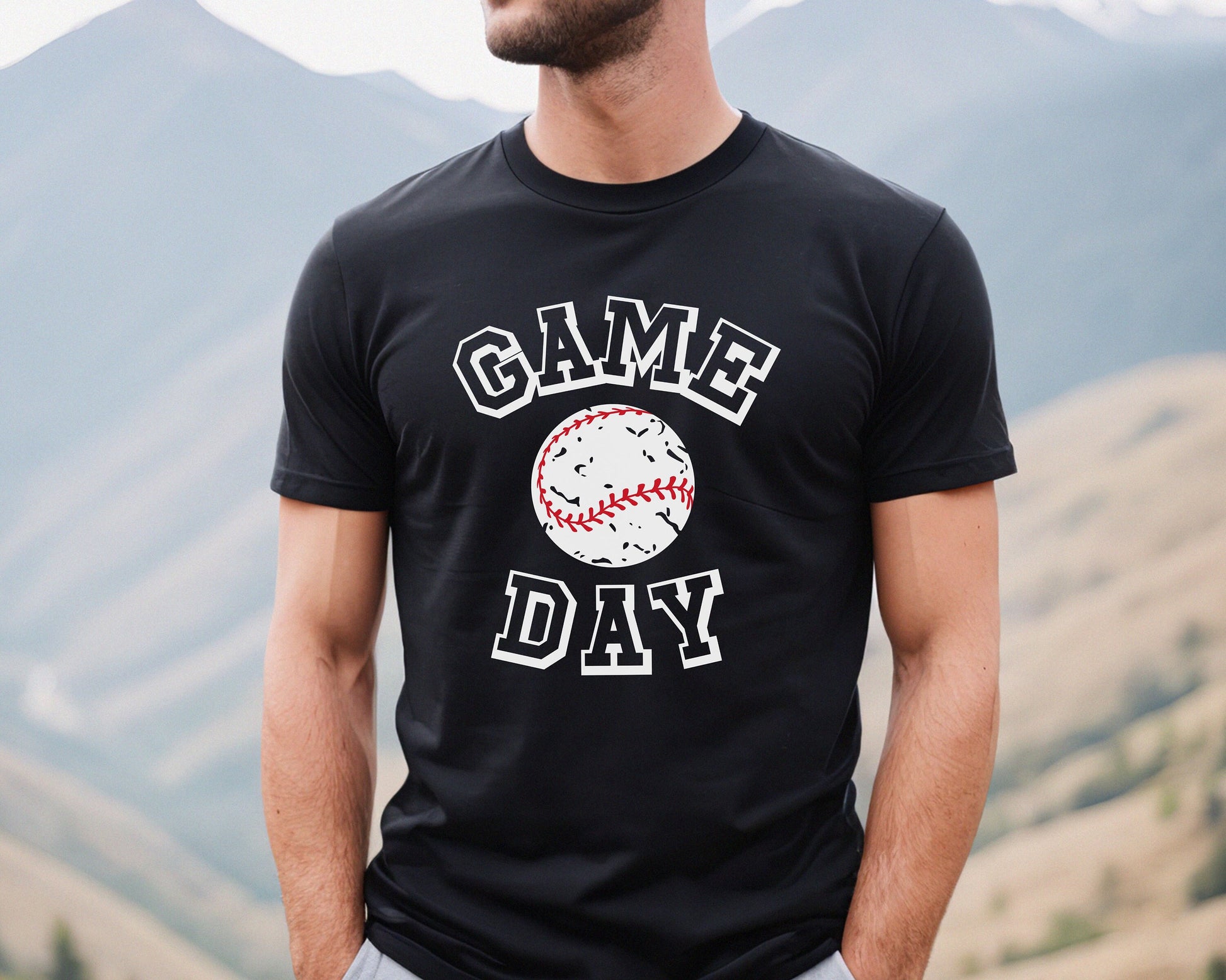 Baseball Game Day Shirt, Mens Baseball Tshirt, Father's Day Baseball Shirt