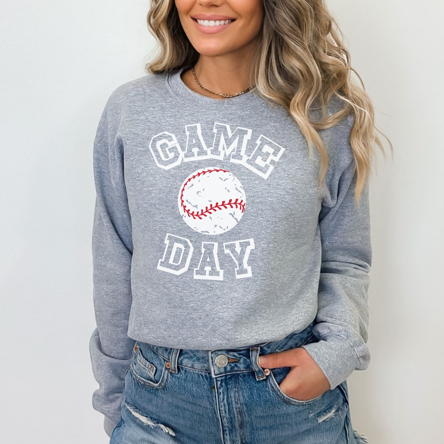 Baseball Game Day Sweatshirt, baseball fan gift, baseball sweatshirt