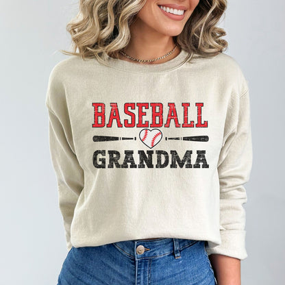 Baseball Grandma Sweatshirt, Ladies Baseball Sweater, Grandma Baseball Shirt