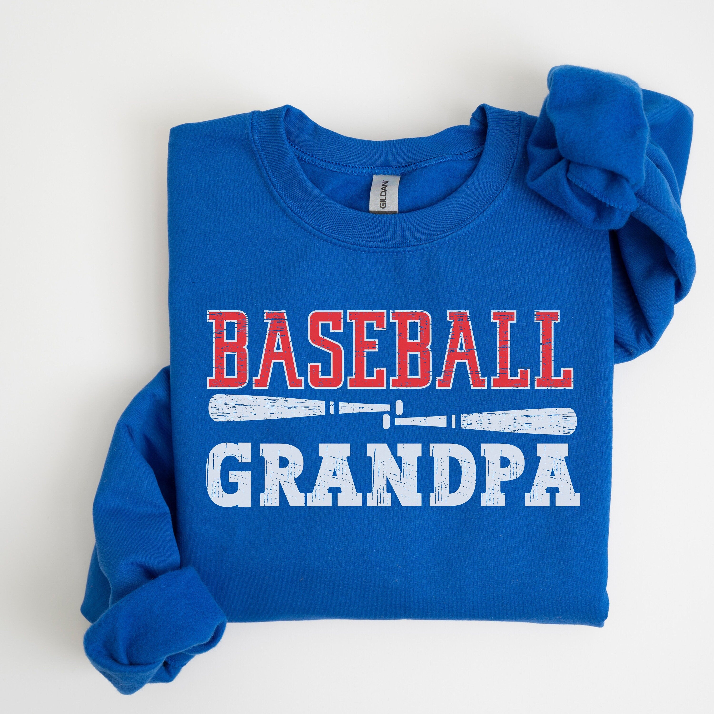 Baseball Grandpa Sweatshirt, Custom Grandpa Baseball Sweater, Baseball Papa Shirt