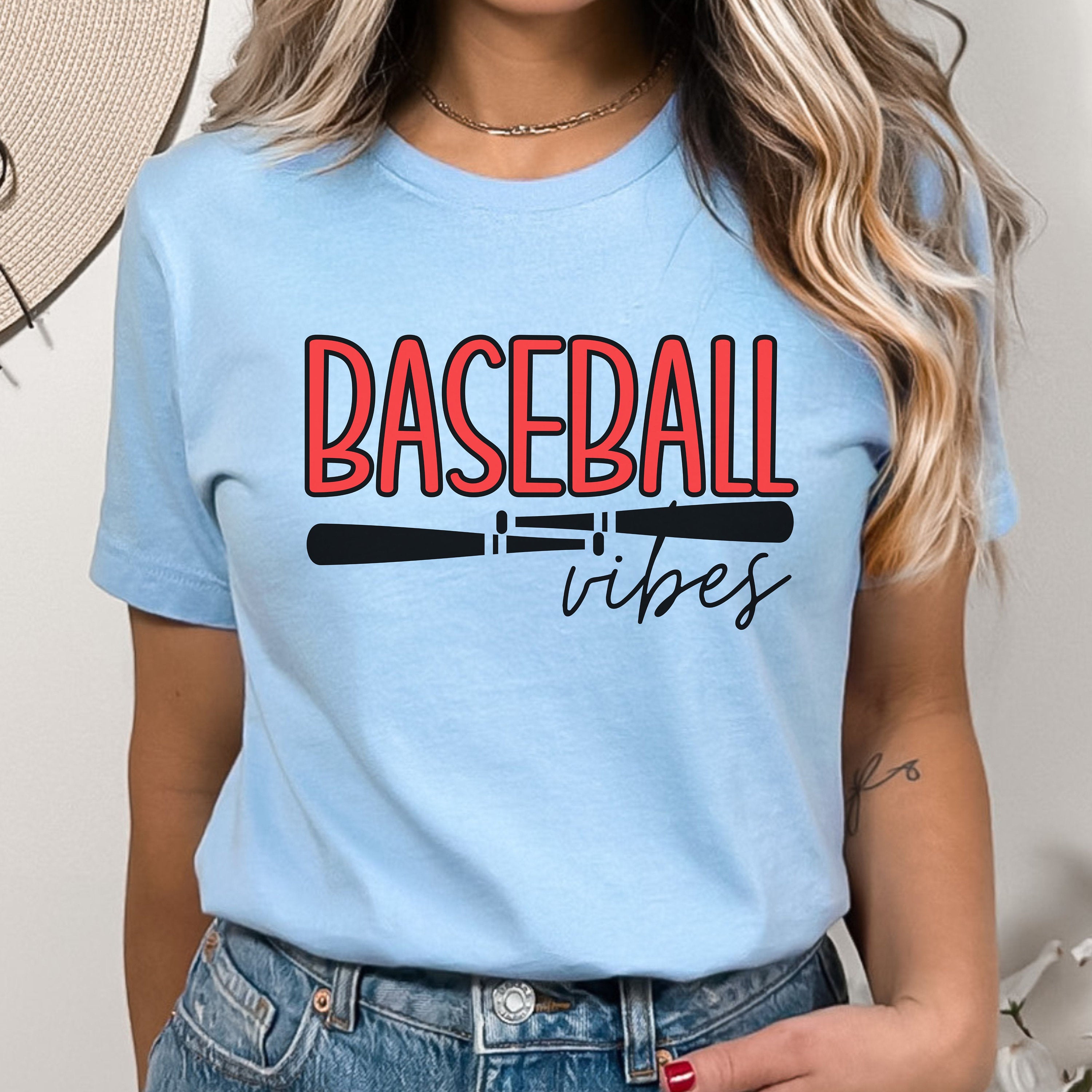 Baseball Vibes Shirt, Baseball Fan Shirt, Baseball Gift, Baseball Girlfriend Shirt