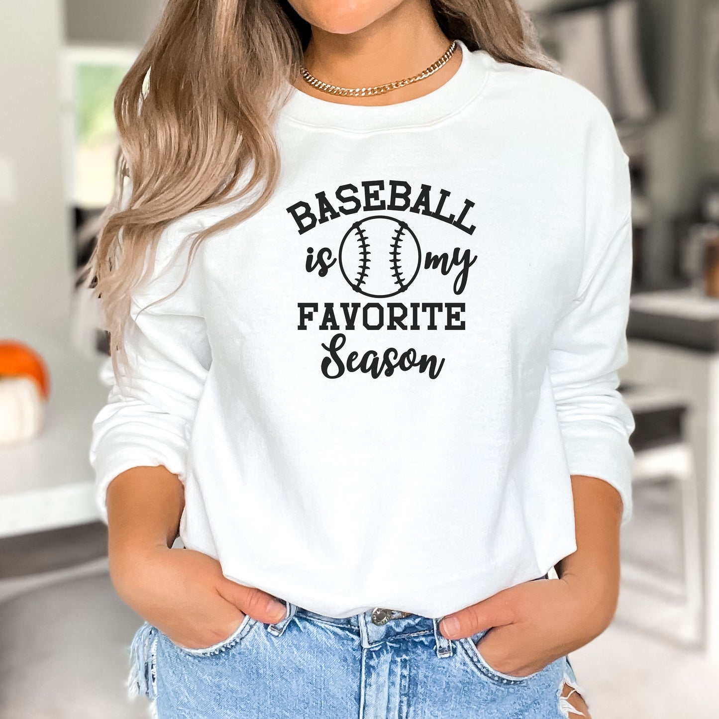 Baseball is my favorite season sweatshirt, baseball lover gift, baseball mom sweatshirt