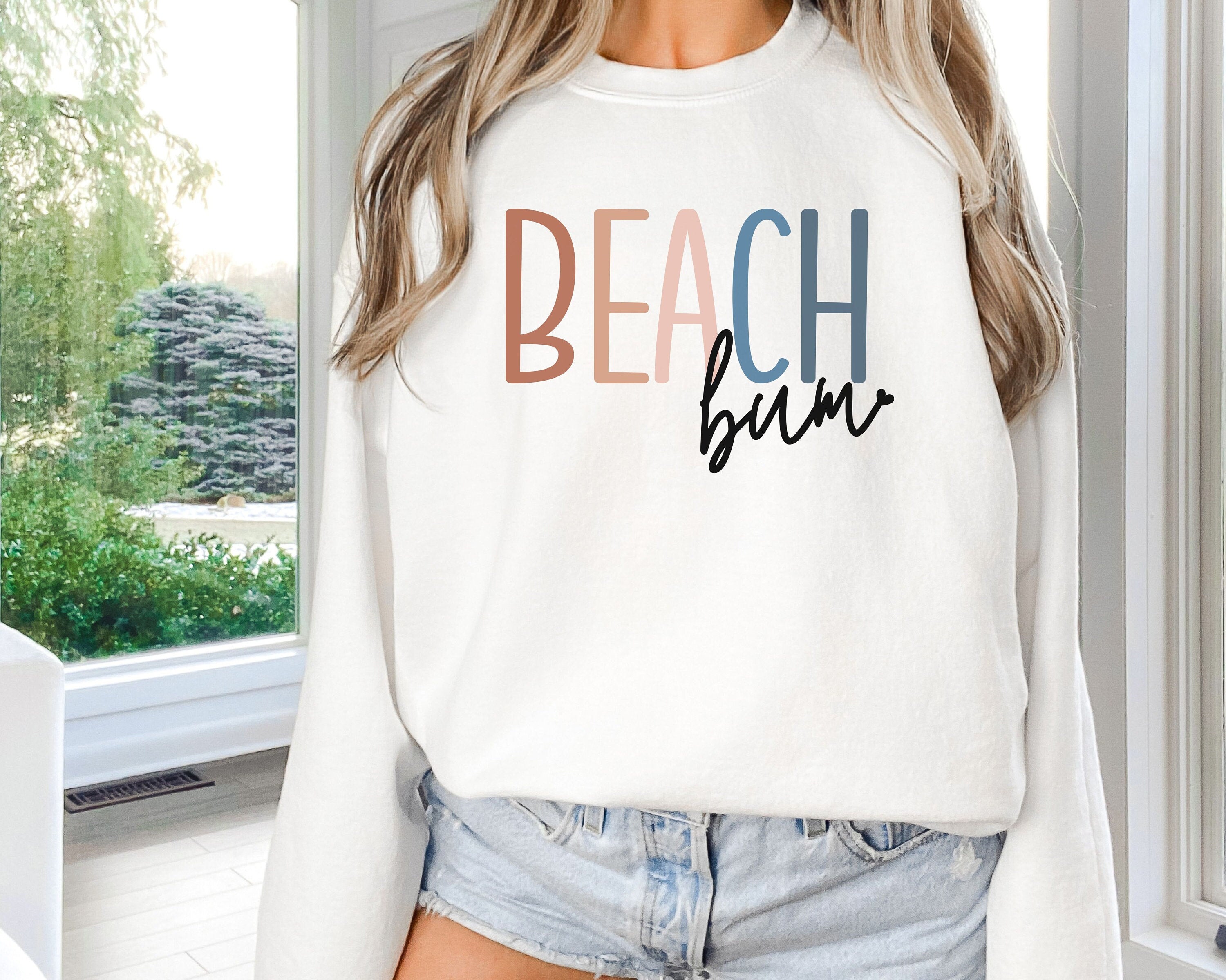 Beachy Sweatshirt, Spring Break 2023 Sweatshirt, Cute Beach Sweatshirt