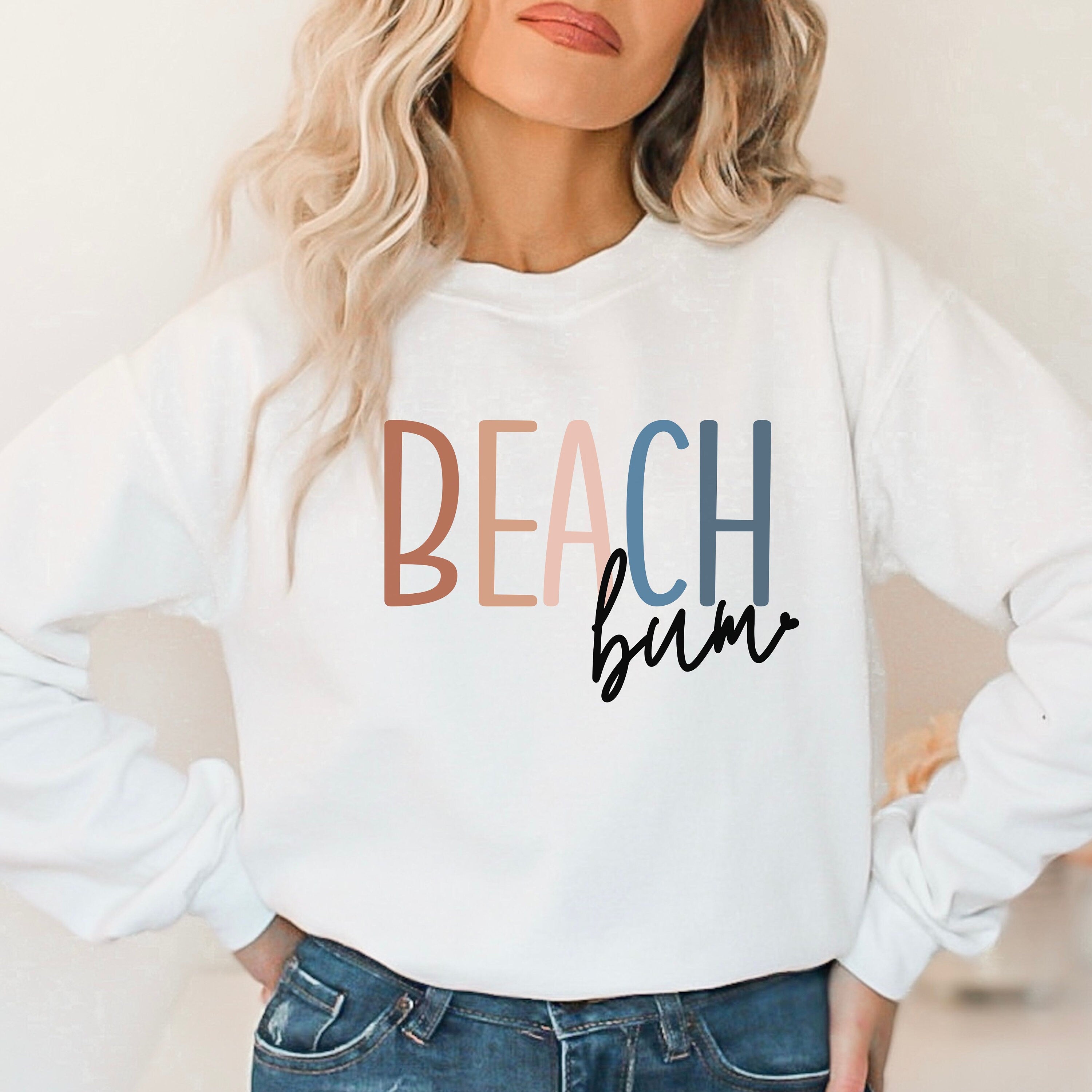 Beachy Sweatshirt, Spring Break 2023 Sweatshirt, Cute Beach Sweatshirt