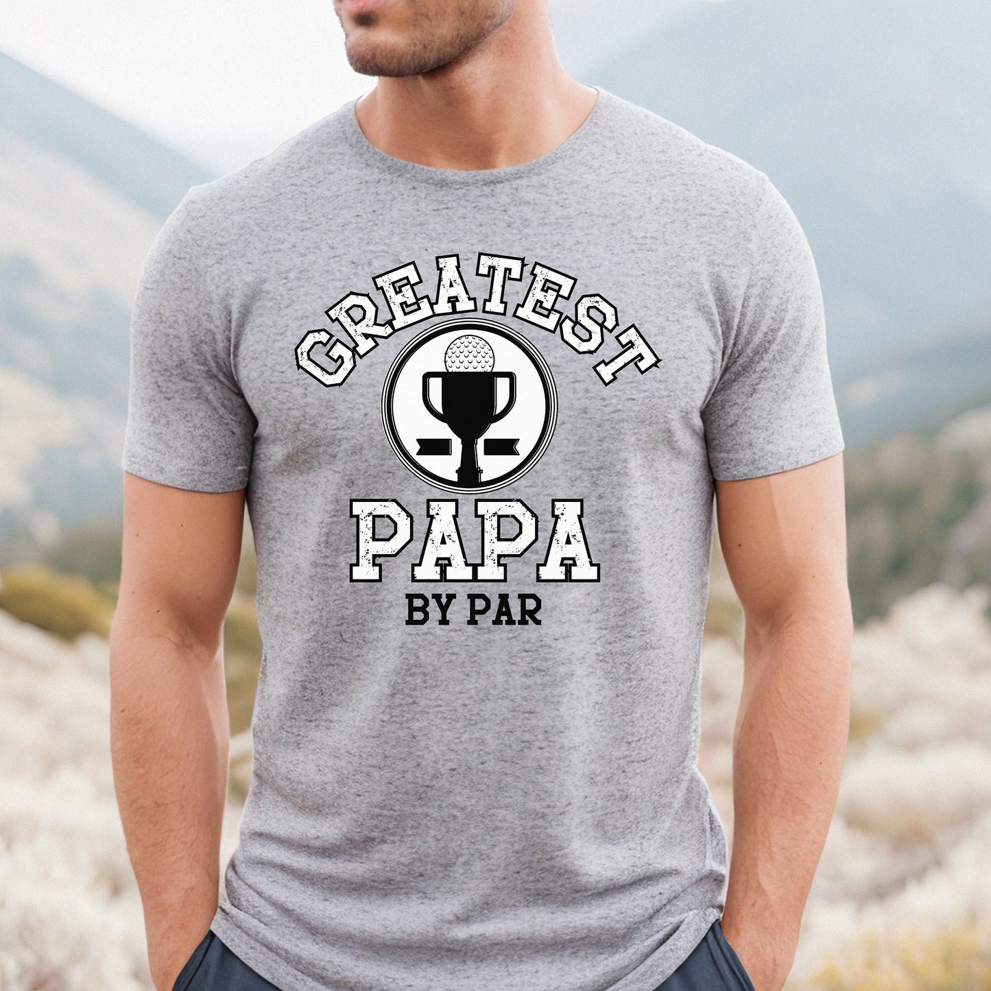 Best papa by par golf shirt, Papa golf t-shirt, golf gift for grandpa