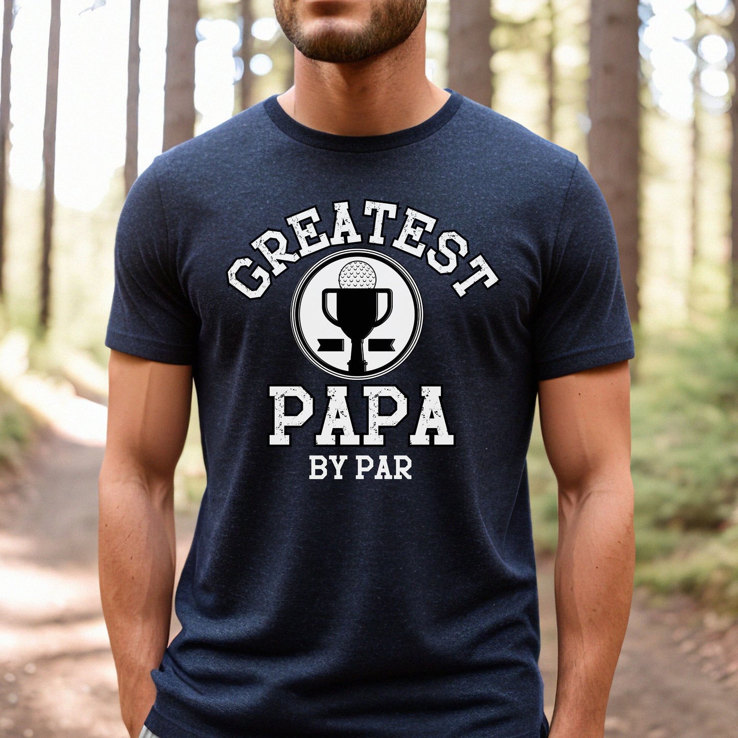 Best papa by par golf shirt, Papa golf t-shirt, golf gift for grandpa