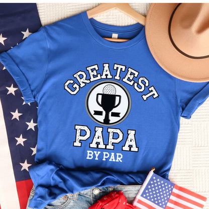 Best papa by par golf shirt, Papa golf t-shirt, golf gift for grandpa