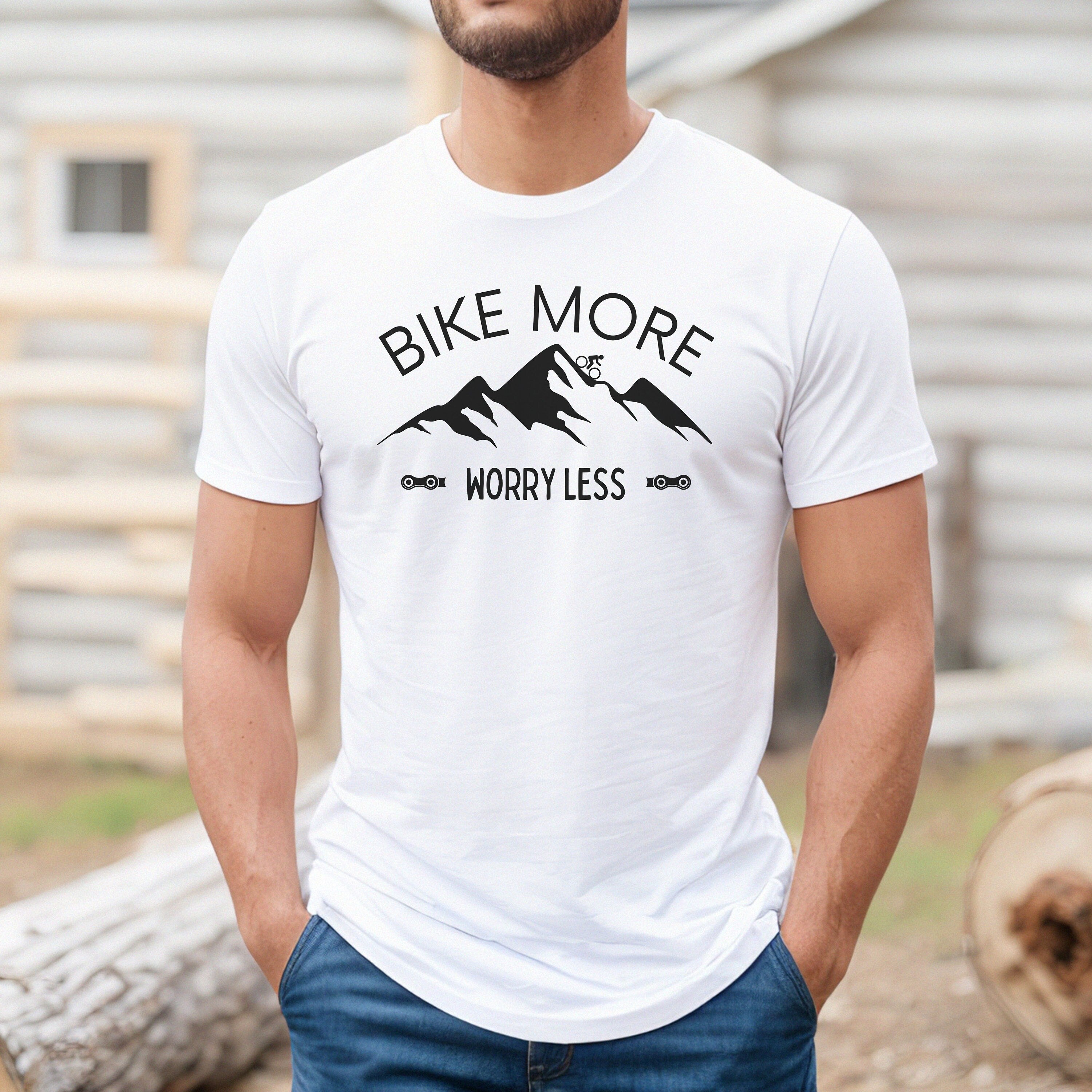 Bike more shirt, Men's Mountain biking shirt, cool bike shirts