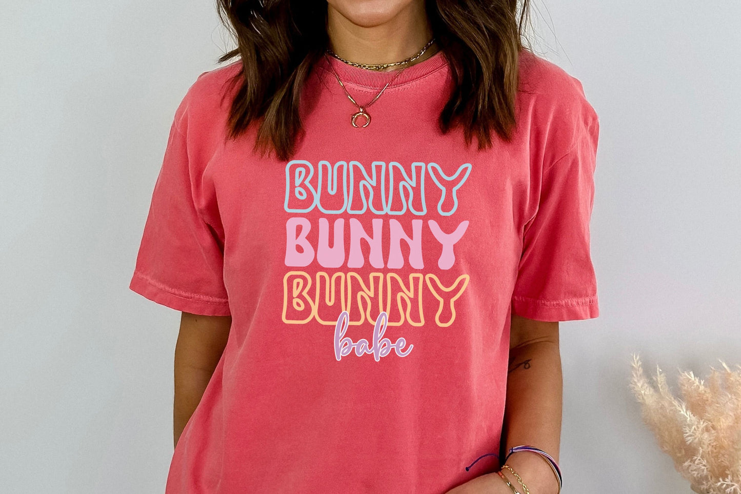 Bunny Babe Tshirt, Easter shirt, Cute Easter Bunny shirt for women