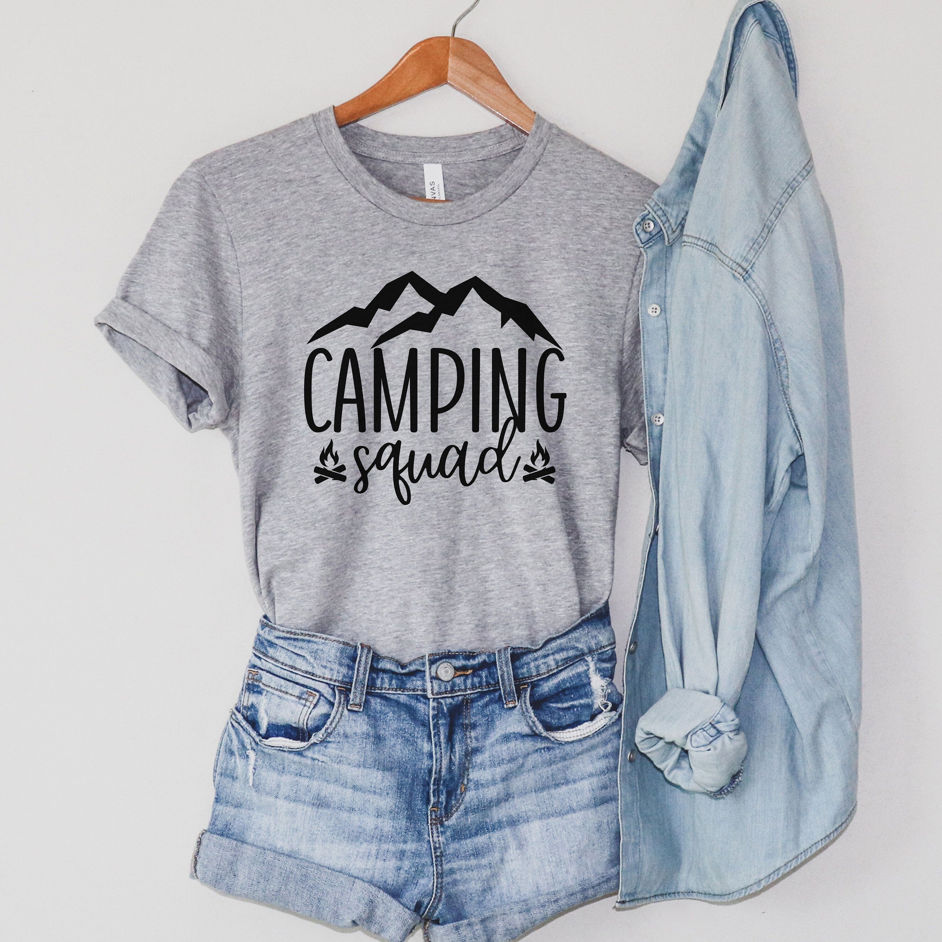 Camp Squad Shirts, Camping Tshirt, Hiking Shirt, Family Camping Shirt