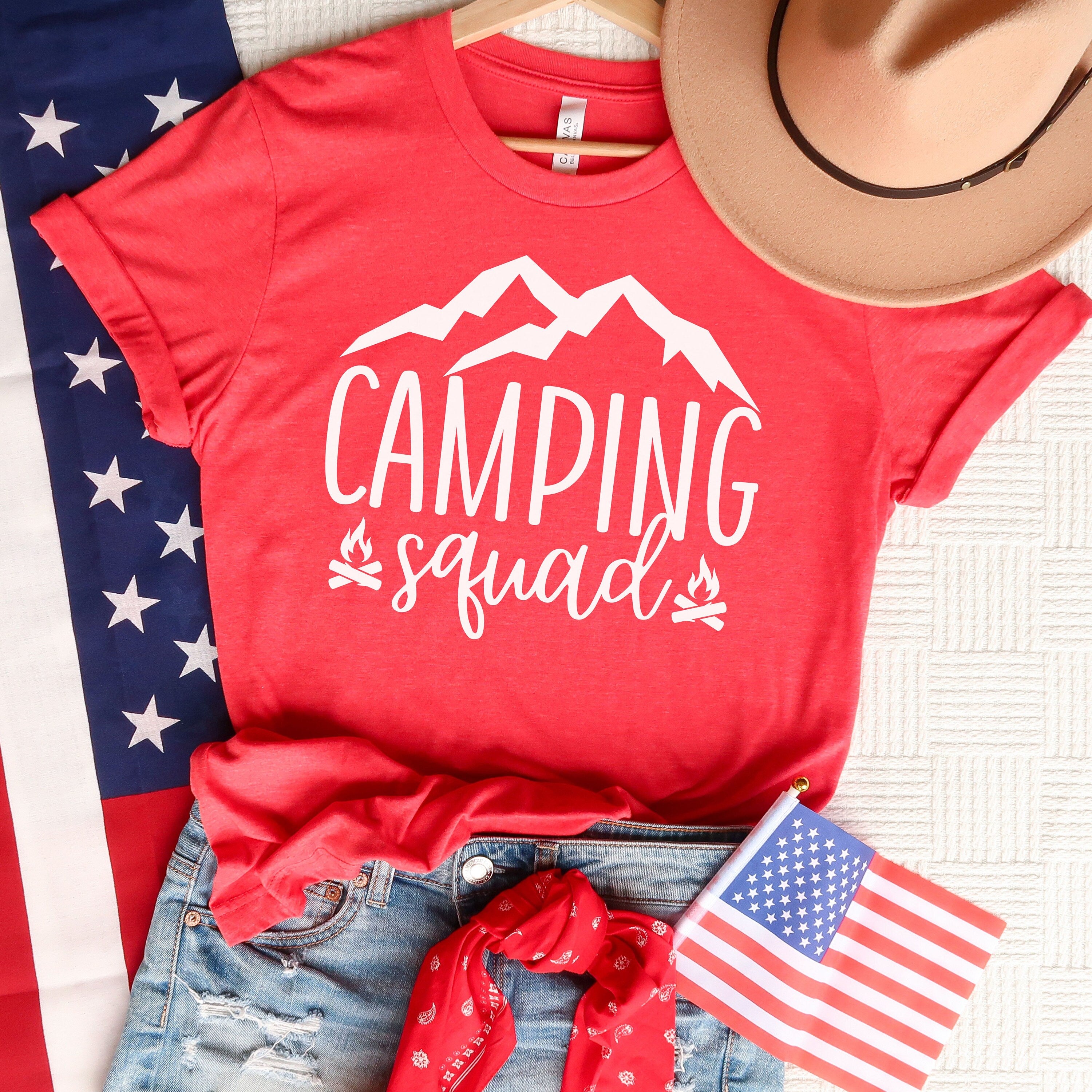 Camp Squad Shirts, Camping Tshirt, Hiking Shirt, Family Camping Shirt