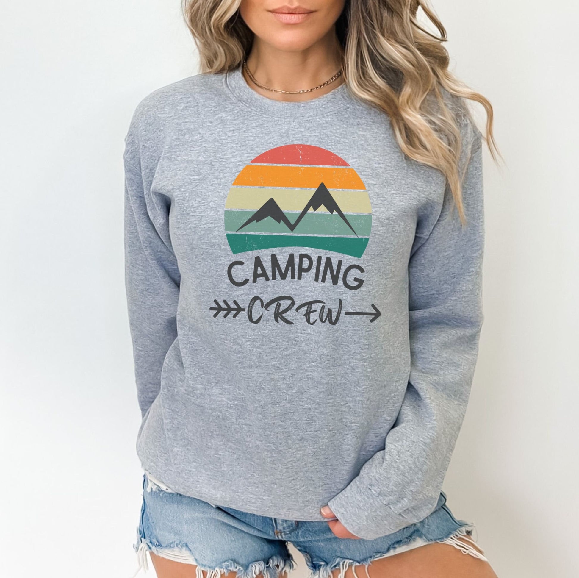 Camping Crew Sweatshirt, Camping Sweatshirt, Camp Squad Sweatshirt